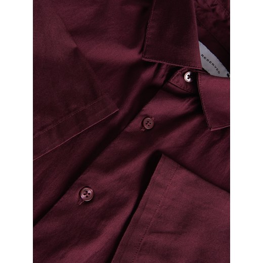 Reserved - Gładka koszula regular fit - fioletowy ze sklepu Reserved w kategorii Koszule męskie - zdjęcie 172573656