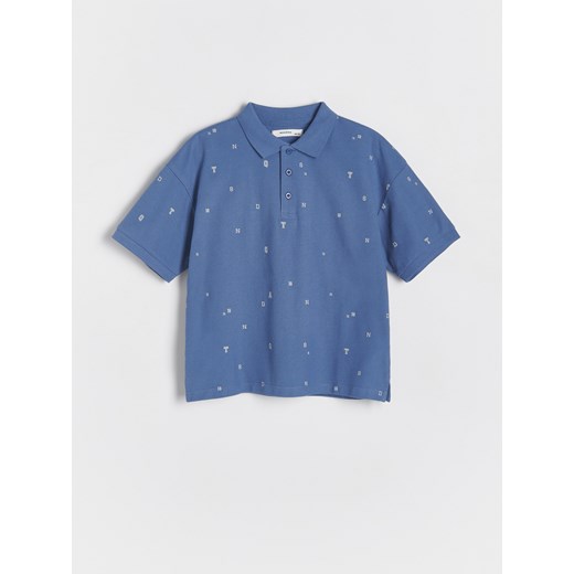 Reserved - T-shirt polo - granatowy ze sklepu Reserved w kategorii T-shirty chłopięce - zdjęcie 172573828