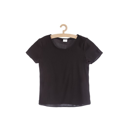 Bluzka z krótkim rękawem- czarna ze sklepu 5.10.15 w kategorii Bluzki damskie - zdjęcie 172574008