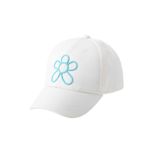 Dziewczęca czapka z daszkiem Flower biała ze sklepu 5.10.15 w kategorii Czapki dziecięce - zdjęcie 172574029
