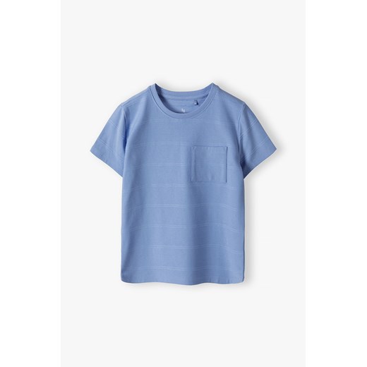 Niebieskie t-shirt dla chłopca - Lincoln&Sharks ze sklepu 5.10.15 w kategorii T-shirty chłopięce - zdjęcie 172574109