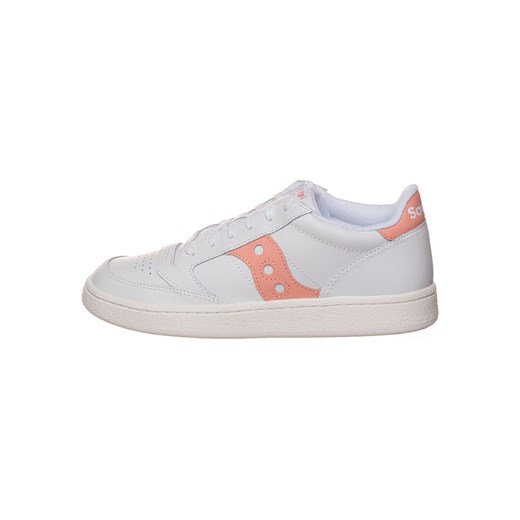 Saucony Skórzane sneakersy &quot;Jazz Court&quot; w kolorze biało-jasnoróżowym ze sklepu Limango Polska w kategorii Buty sportowe damskie - zdjęcie 172575047