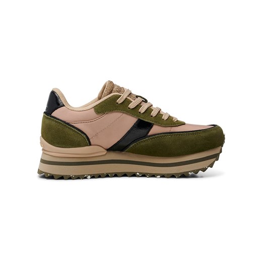 Woden buty sportowe damskie sneakersy na platformie sznurowane