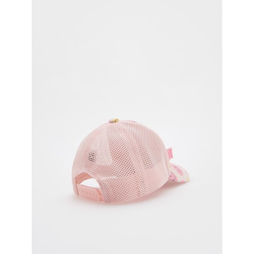 Czapka dziecięca Reserved różowa z tkaniny 
