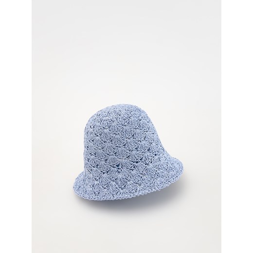 Reserved - Słomkowy kapelusz - jasnoniebieski ze sklepu Reserved w kategorii Czapki dziecięce - zdjęcie 172576667