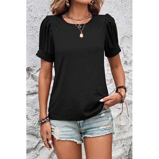 T-shirt GOMIOLZA BLACK ze sklepu Ivet Shop w kategorii Bluzki damskie - zdjęcie 172577326