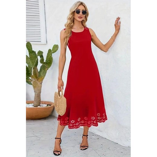 Sukienka RELOGANA RED ze sklepu Ivet Shop w kategorii Sukienki - zdjęcie 172577388