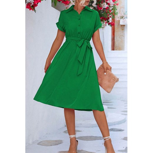 Sukienka MELINTA GREEN ze sklepu Ivet Shop w kategorii Sukienki - zdjęcie 172577397