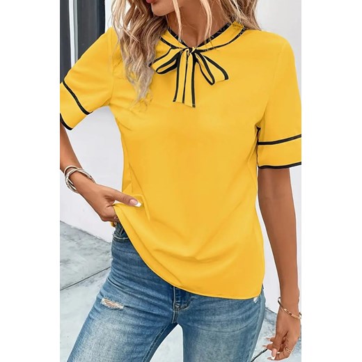 Bluzka FELINSA YELLOW ze sklepu Ivet Shop w kategorii Bluzki damskie - zdjęcie 172577415