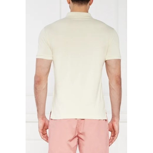 T-shirt męski beżowy Polo Ralph Lauren z krótkimi rękawami 