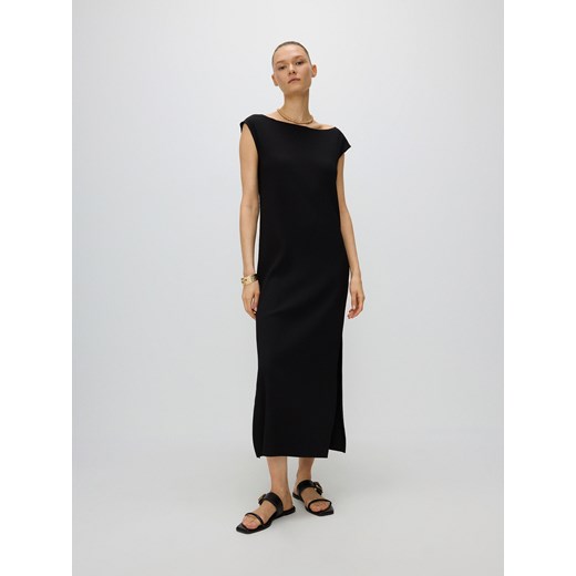 Reserved - Sukienka midi - czarny ze sklepu Reserved w kategorii Sukienki - zdjęcie 172578775