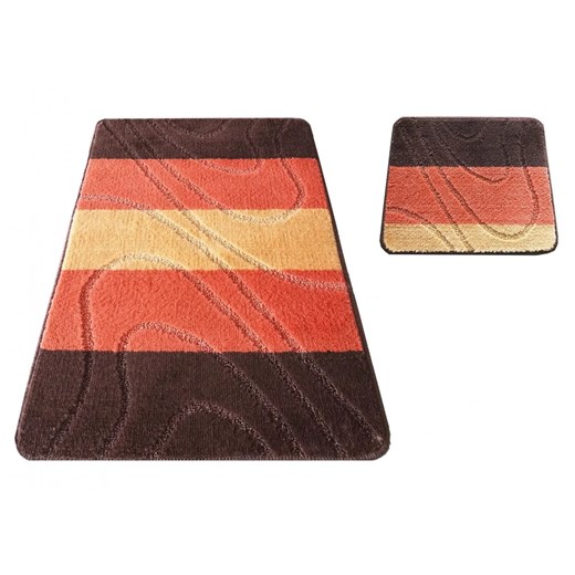 Zestaw brązowych dywaników łazienkowych -  Vices 3X ze sklepu Edinos.pl w kategorii Dywany - zdjęcie 172579055