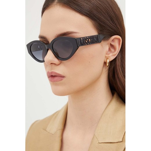 Moschino okulary przeciwsłoneczne damskie kolor czarny MOS160/S ze sklepu ANSWEAR.com w kategorii Okulary przeciwsłoneczne damskie - zdjęcie 172579718