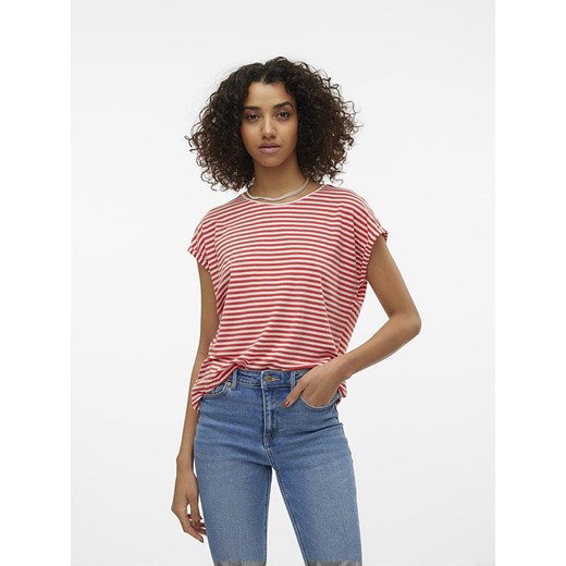 Vero Moda Koszulka &quot;Ava&quot; w kolorze kremowo-różowym ze sklepu Limango Polska w kategorii Bluzki damskie - zdjęcie 172581518