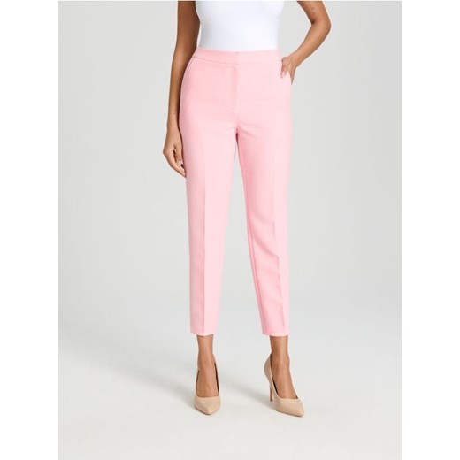 Sinsay - Spodnie cygaretki - różowy ze sklepu Sinsay w kategorii Spodnie damskie - zdjęcie 172583636