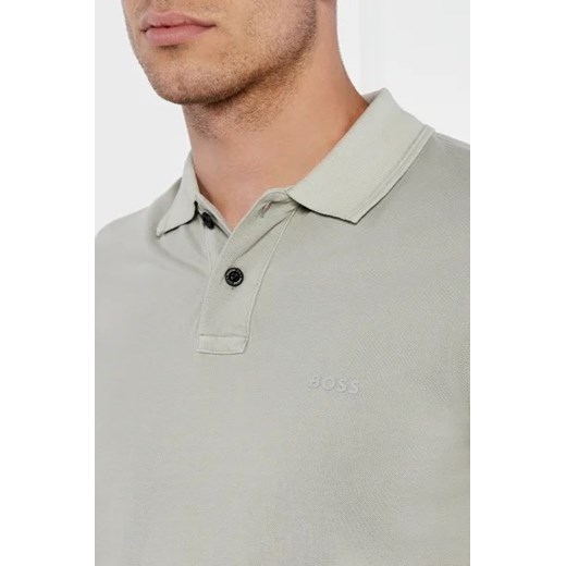 T-shirt męski BOSS HUGO zielony z bawełny
