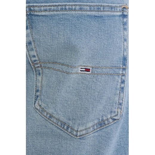 Niebieskie spodenki męskie Tommy Jeans bawełniane casual 