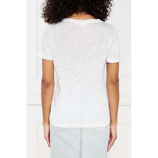 Calvin Klein Lniany t-shirt | Regular Fit Calvin Klein S Gomez Fashion Store