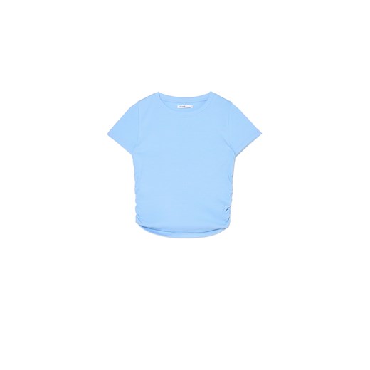 Cropp - Niebieska prążkowana bluzka - niebieski ze sklepu Cropp w kategorii Bluzki damskie - zdjęcie 172587486