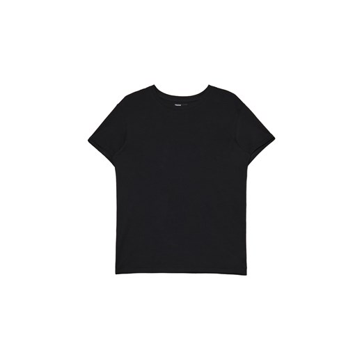Cropp - Gładka czarna koszulka oversize - czarny ze sklepu Cropp w kategorii Bluzki damskie - zdjęcie 172587495