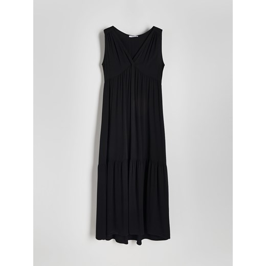 Reserved - Sukienka z wiskozy - czarny ze sklepu Reserved w kategorii Sukienki - zdjęcie 172587907