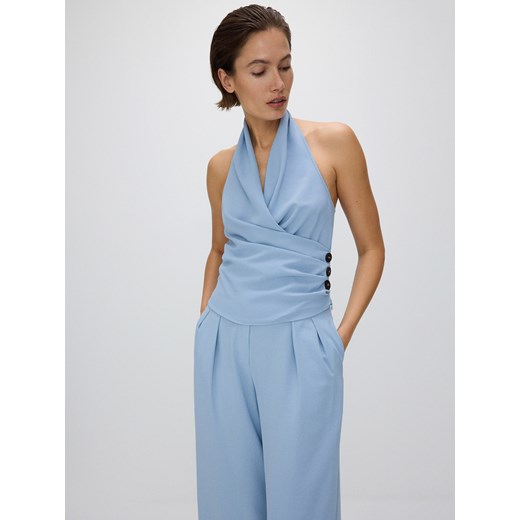 Bluzka damska Reserved bez rękawów w serek 