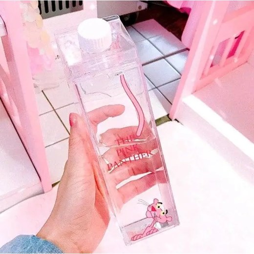 Butelka na wodę wzór różowej pantery - Wzór 2 / 500ml Maybella 500ml promocja Maybella.pl