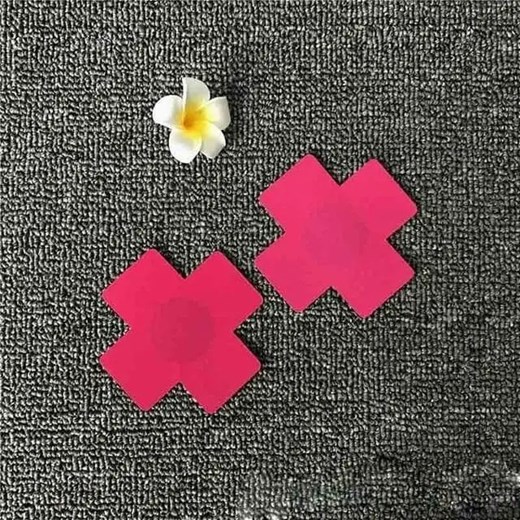 Naklejki zakrywające sutki X - Różowy / Uniwersalny ze sklepu Maybella.pl w kategorii Akcesoria do bielizny - zdjęcie 172589915