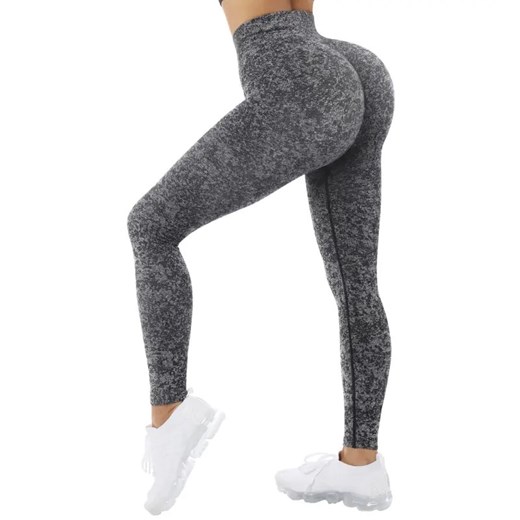 Sportowe legginsy bezszwowe - Szary / S Maybella.pl S Maybella.pl