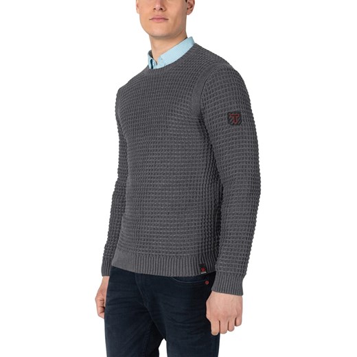 Timezone Sweter w kolorze szarym ze sklepu Limango Polska w kategorii Swetry męskie - zdjęcie 172591279