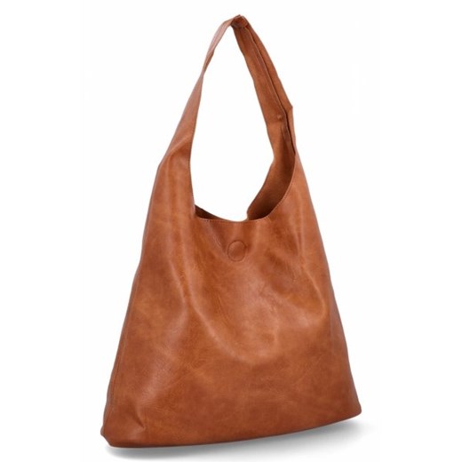Duża Torebka Damska XL Shopper Bag z Kosmetyczką firmy Herisson Ruda (kolory) ze sklepu torbs.pl w kategorii Torby Shopper bag - zdjęcie 172592466