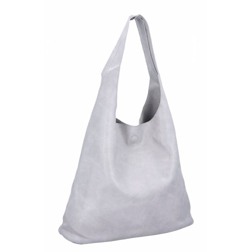 Duże Torebki Damskie Shopper Bag firmy Herisson Jasno Szare (kolory) ze sklepu torbs.pl w kategorii Torby Shopper bag - zdjęcie 172592547