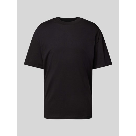 T-shirt z prążkowanym,okrągłym dekoltem model ‘BRADLEY’ ze sklepu Peek&Cloppenburg  w kategorii T-shirty męskie - zdjęcie 172594487