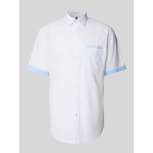 Koszula casualowa o kroju regular fit ze wzorem na całej powierzchni ze sklepu Peek&Cloppenburg  w kategorii Koszule męskie - zdjęcie 172594658
