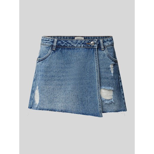 Szorty jeansowe o kroju regular fit w kopertowym stylu model ‘TEXAS’ ze sklepu Peek&Cloppenburg  w kategorii Szorty - zdjęcie 172594806