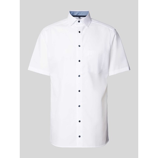 Koszula biznesowa o kroju modern fit z kieszenią na piersi model ‘Global’ ze sklepu Peek&Cloppenburg  w kategorii Koszule męskie - zdjęcie 172594918