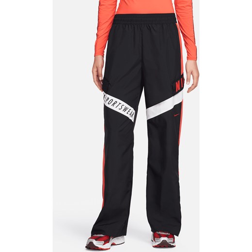 Damskie spodnie z wysokim stanem Nike Sportswear - Czerń ze sklepu Nike poland w kategorii Spodnie damskie - zdjęcie 172595058