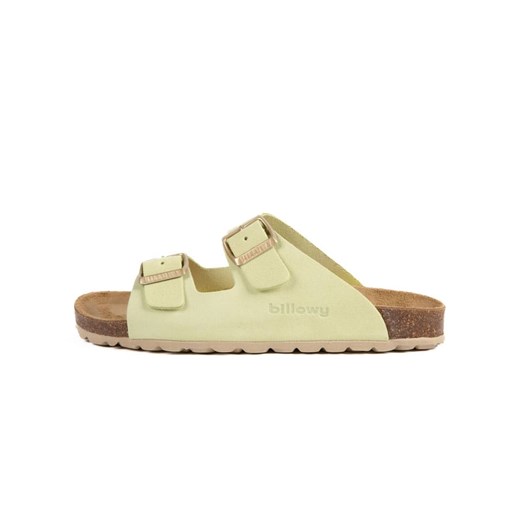 billowy Skórzane klapki w kolorze jasnozielonym ze sklepu Limango Polska w kategorii Klapki damskie - zdjęcie 172595676