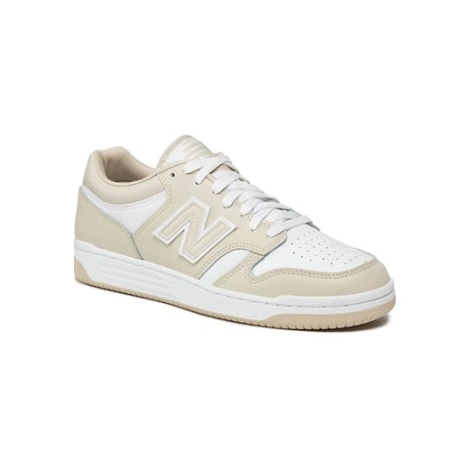 New Balance Skórzane sneakersy &quot;480&quot; w kolorze biało-beżowym New Balance 44 okazyjna cena Limango Polska