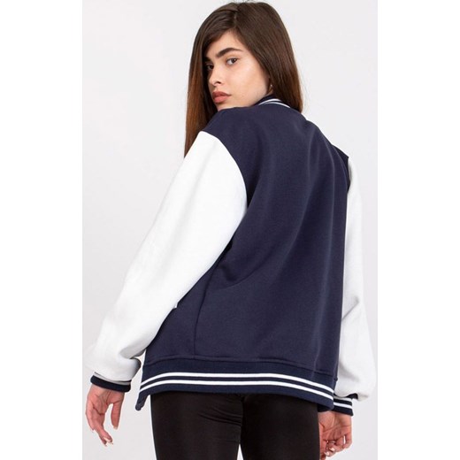 Bluza bejsbolówka granatowa EM-BL-722.44P, Kolor granatowy, Rozmiar L/XL, EX MODA ze sklepu Primodo w kategorii Bluzy damskie - zdjęcie 172595988