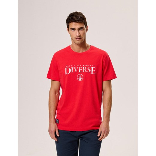 Koszulka NAUTTI 1 Czerwony M ze sklepu Diverse w kategorii T-shirty męskie - zdjęcie 172596425