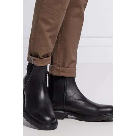 HUGO Skórzane sztyblety Dart_Cheb_lt 43 okazyjna cena Gomez Fashion Store