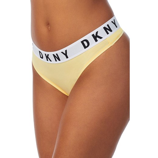 DKNY bawełniane stringi jasnożółte DK4529, Kolor jasnożółty, Rozmiar S, DKNY ze sklepu Intymna w kategorii Majtki damskie - zdjęcie 172597376