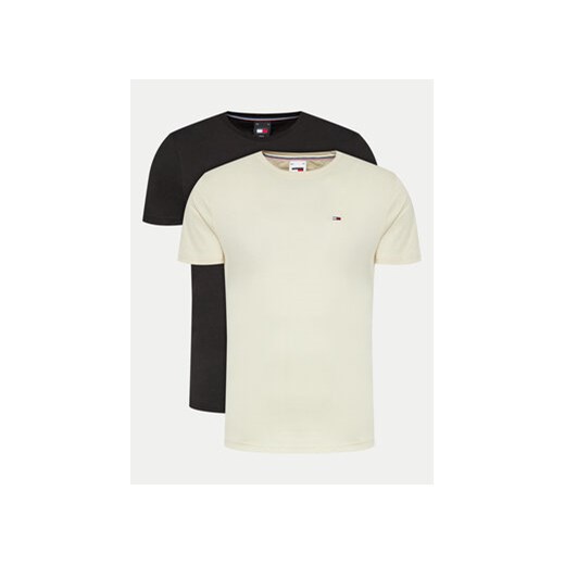 Tommy Jeans Komplet 2 t-shirtów DM0DM15381 Kolorowy Slim Fit ze sklepu MODIVO w kategorii T-shirty męskie - zdjęcie 172598166