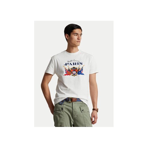 Polo Ralph Lauren T-Shirt 710934774001 Biały Classic Fit ze sklepu MODIVO w kategorii T-shirty męskie - zdjęcie 172598176
