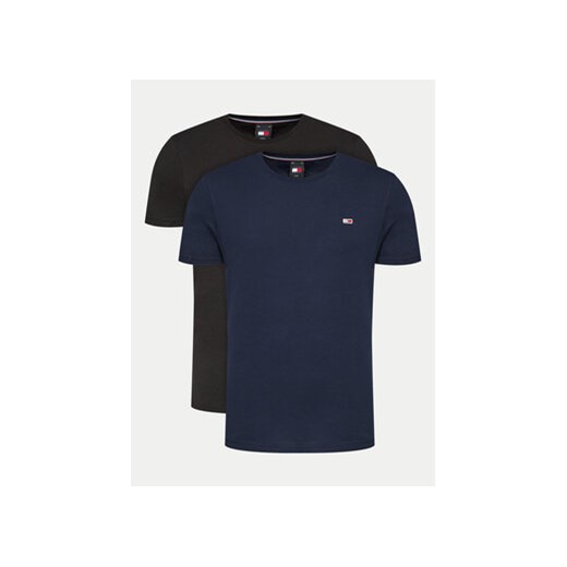 Tommy Jeans Komplet 2 t-shirtów DM0DM15381 Kolorowy Slim Fit ze sklepu MODIVO w kategorii T-shirty męskie - zdjęcie 172598249
