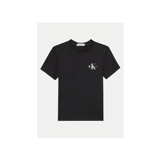 Calvin Klein Jeans T-Shirt Monogram IU0IU00624 D Czarny Regular Fit ze sklepu MODIVO w kategorii T-shirty chłopięce - zdjęcie 172598257