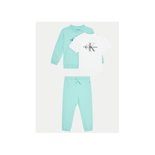 Calvin Klein Jeans Komplet dresowy IN0IN00011 Niebieski Regular Fit ze sklepu MODIVO w kategorii Komplety niemowlęce - zdjęcie 172598365