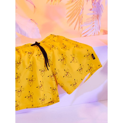 Cropp - Żółte szorty kąpielowe Pikachu - żółty Cropp M Cropp
