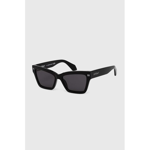 Off-White okulary przeciwsłoneczne kolor czarny OERI110_541007 ze sklepu ANSWEAR.com w kategorii Okulary przeciwsłoneczne damskie - zdjęcie 172601139